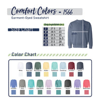 College Sweatshirts | Customized School Sweatshirt | Comfort Colors Sweatshirt