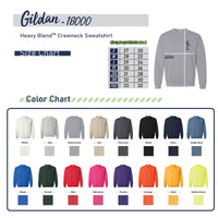 Pitch Black Gildan Crewneck Sweatshirt