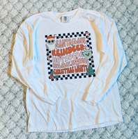 Retro Holiday Design | Santa Claus | Retro Long Sleeve | Comfort Colors Long-Sleeve