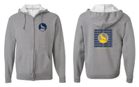 Full Zip-up Hooded Sweatshirt - Timberwolves