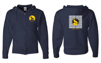 Full Zip-up Hooded Sweatshirt - Timberwolves
