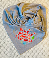 Holiday Movie Watching Blanket - Gildan Blanket