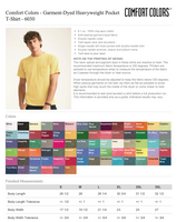 Create Your Own Comfort Colors Pocket T-Shirt