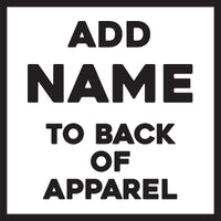 BACK NAME - Add On