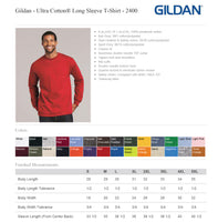 Guiding Light Academy - Gildan Long-Sleeve w/ Circle Logo Full Front Impression