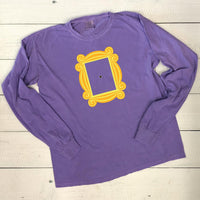 Friends Picture Frame/Create Your Own Episode Comfort Colors Long Sleeve