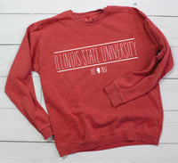 College/University/Group w/ State Outline - Comfort Colors Sweatshirt