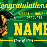 Hubert H. Humphrey Graduation Yard Sign