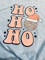 Groovy HO HO HO | Holiday Design | Retro Long Sleeve | Comfort Colors Long-Sleeve

