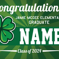 Jamie McGee Elementary Graduation Yard Sign