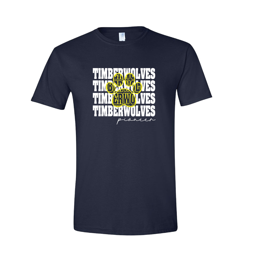 Short Sleeve T-shirt - Timberwolves Paw