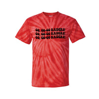 GO, GO-GO Raiders! - Tie-Dyed T-Shirt