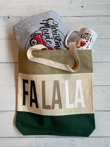 FaLaLa Holiday Bundle | Holiday Sweatshirt | Tote Bag | Mug | Holiday Gifts | Personalize