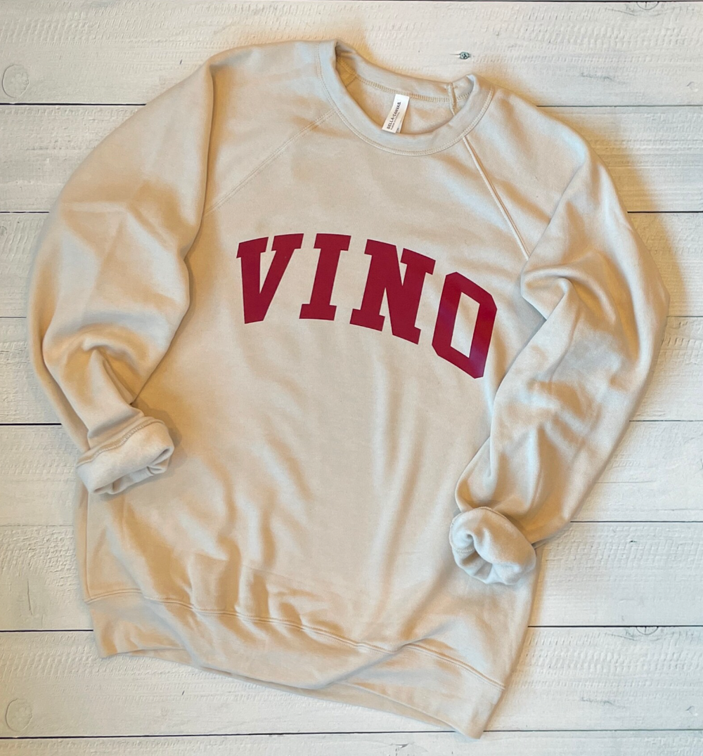 VINO Sweatshirt | Funny Wine Shirt | Wine Lovers Shirt | Holiday Apparel | Gifts