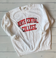 Customized School Comfort Colors Bundle - Sweatshirt w/ Block Lettering - Drawstring Backpack - Tumbler Mug
