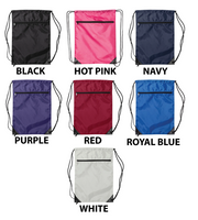 Drawstring backpack | Takeout Design | College Lettering | Company Backpack
