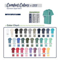 College Shirts | Customized School Group Serif & Script | Comfort Colors T-Shirt
