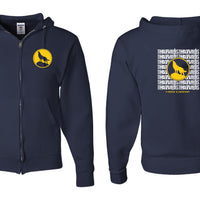 Full Zip-up Hooded Sweatshirt - Timberwolves