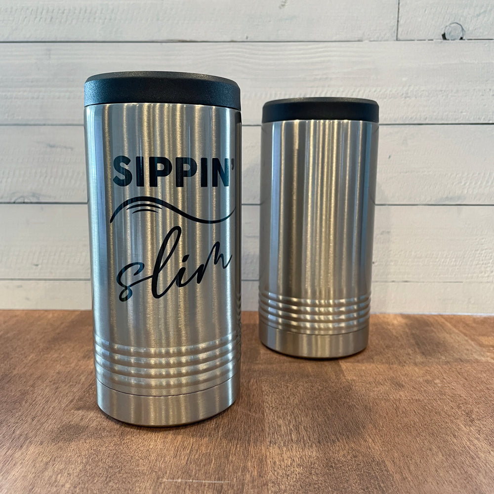 Sippin' Slim Aluminum Can Holder