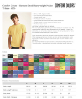 Create Your Own Comfort Colors Pocket T-Shirt
