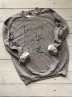 Leaves + Lattes = Heart - Gildan Crewneck Sweatshirt
