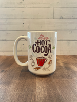 Holiday Mug Hot Cocoa and Christmas Movies 15oz Acrylic Mug
