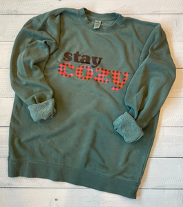 Stay Cozy | Winter Sweatshirt | Independent Trading Co