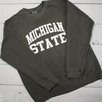 Customized School Comfort Colors Sweatshirt w/ Block Lettering