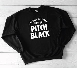 Pitch Black Gildan Crewneck Sweatshirt