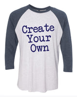 Create Your Own Bella+Canvas Baseball T-Shirt

