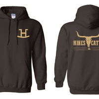 Hines Cattle Gildan Hoodie w/ Left Chest and Full Back Impression