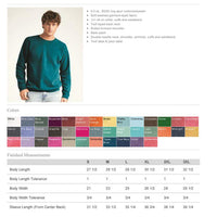 Custom Coordinates Comfort Colors Crewneck Sweatshirt